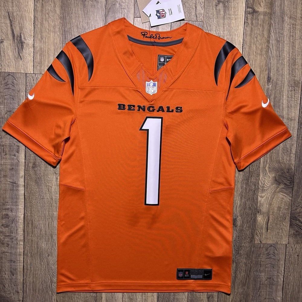 NWT Cinncinati Bengals Ja'Marr Chase Nike Vapor Fuse Limited Jersey Mens S $175